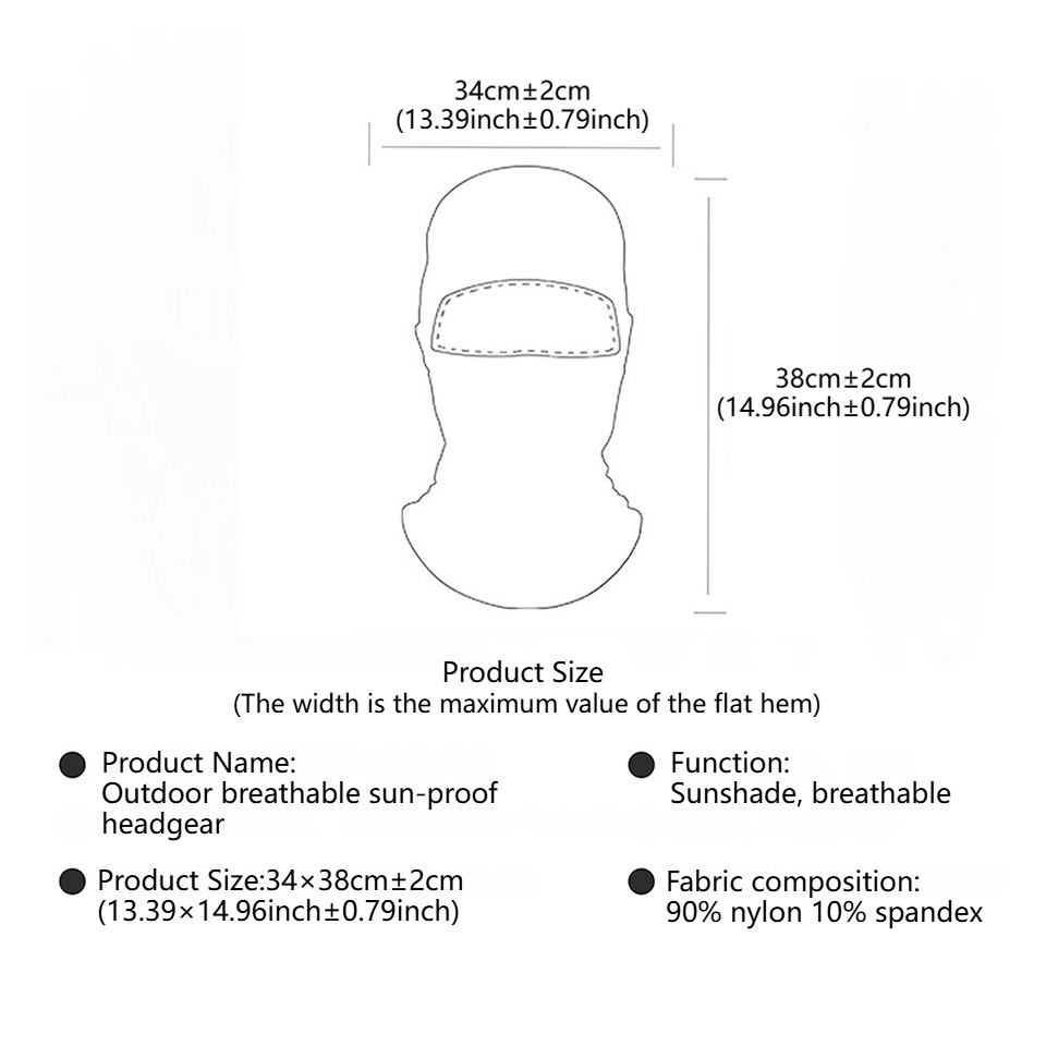 GTUBIKE Breathable Balaclava H - огляд і ціна Balaclava Ski Mask